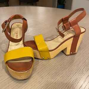Luxury rebel wedge sandals
